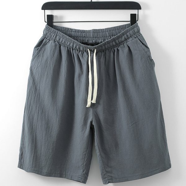 Big and Tall Mens Shorts With Elastic Waist and Drawstring - Image 4