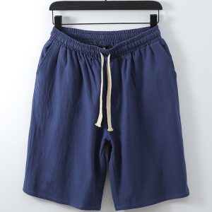 Big and Tall Mens Shorts With Elastic Waist and Drawstring