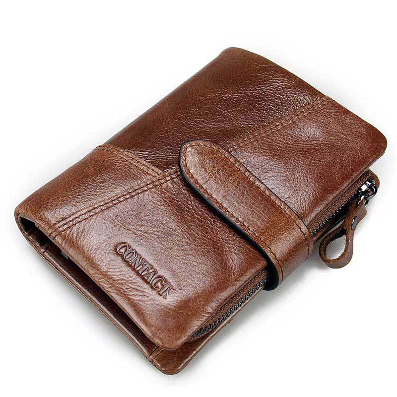 Mens Leather Wallet With Coin Pouch – SGAN