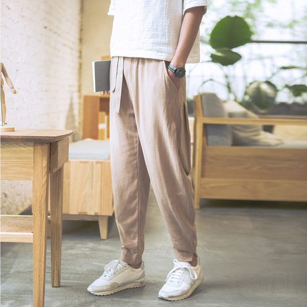 Tapered Linen Pants