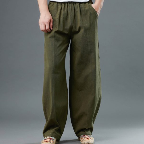Men Cotton Linen Pant | Harem Short Pants | Casual Trousers | Sainly– SAINLY