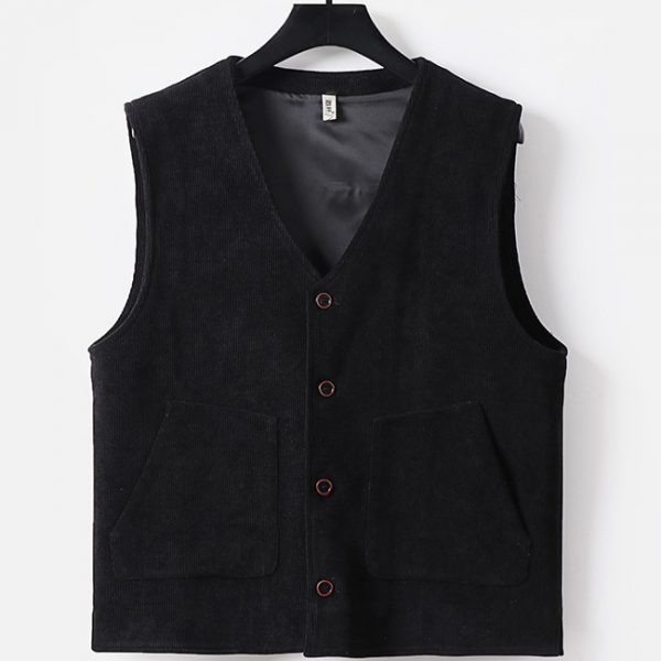Big And Tall Men's Corduroy Vest - Image 3