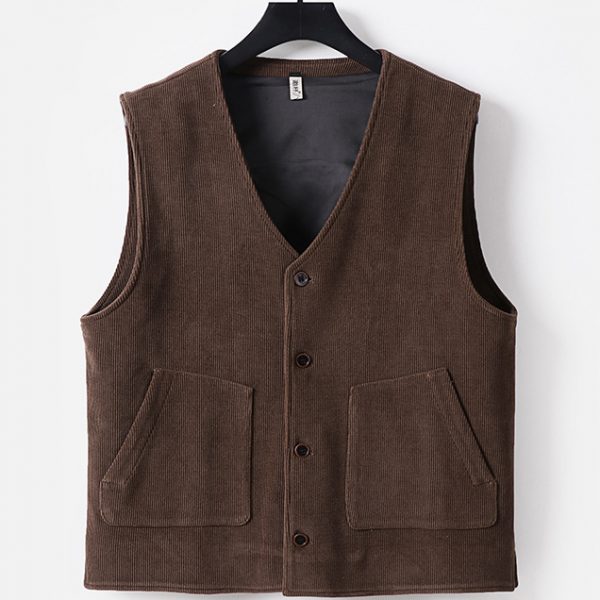 Big And Tall Men's Corduroy Vest - Image 2
