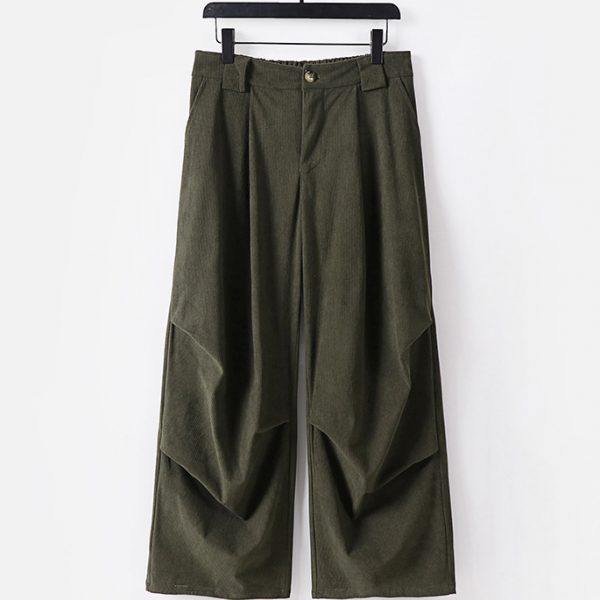 Plus Size Mens Straight Leg Relaxed Fit Corduroy Pants - Image 3