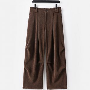 Plus Size Mens Straight Leg Relaxed Fit Corduroy Pants