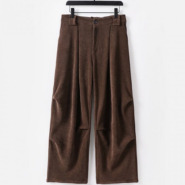 Plus Size Mens Straight Leg Relaxed Fit Corduroy Pants