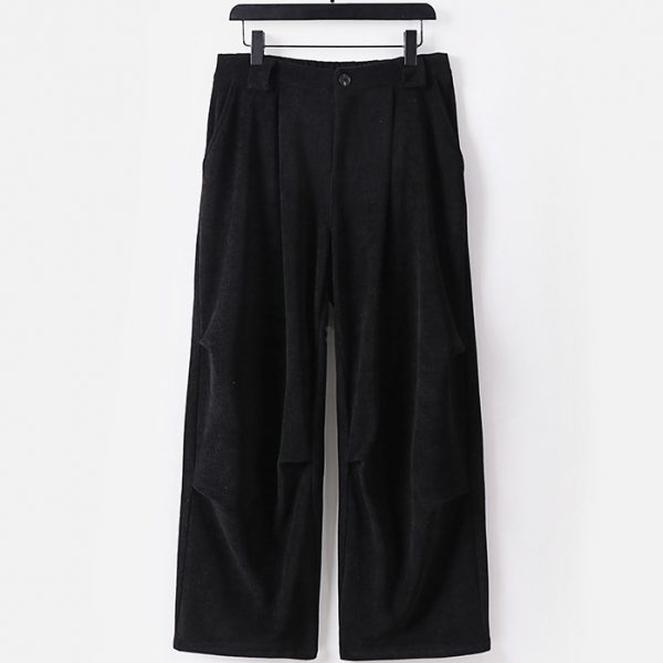 Plus Size Mens Straight Leg Relaxed Fit Corduroy Pants - Image 2