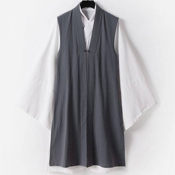 Big And Tall Chinese Monk Outfit Two Piece Set