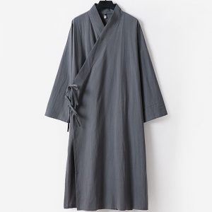 Plus Size Men's Chinese Traditional Style Hanfu Robe
