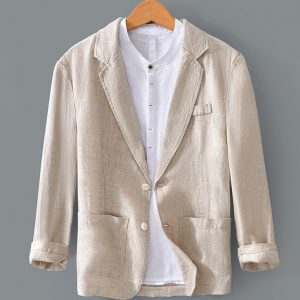 Mens 100 Percent Slim Fit Lightweight Summer Blazer