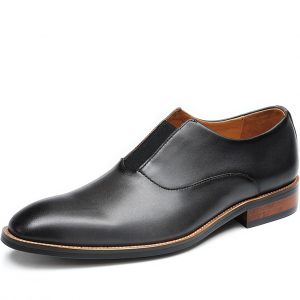 Mens Elastic Gusset Slip On Loafers Dress Shoes