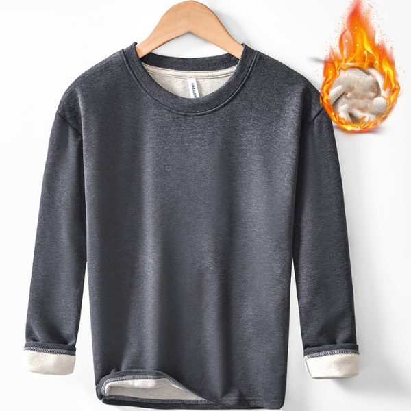 Mens Crew Neck Thermal Sweatshirt - Image 4