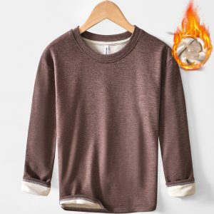 Mens Crew Neck Thermal Sweatshirt