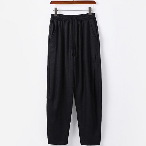 Big and Tall Mens 100 Linen Drawstring Pants - Image 3