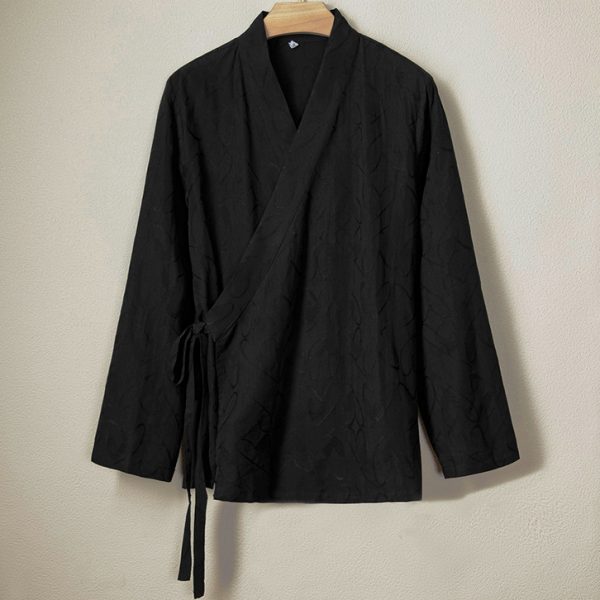 Men's Chinese Style Lightweight Kimono Jacket - Image 2
