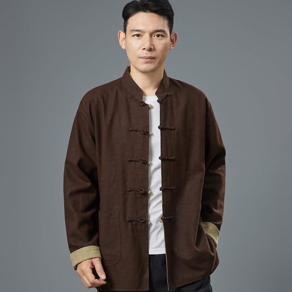 Mens Reversible Double Sided Kung Fu Jacket - Image 3