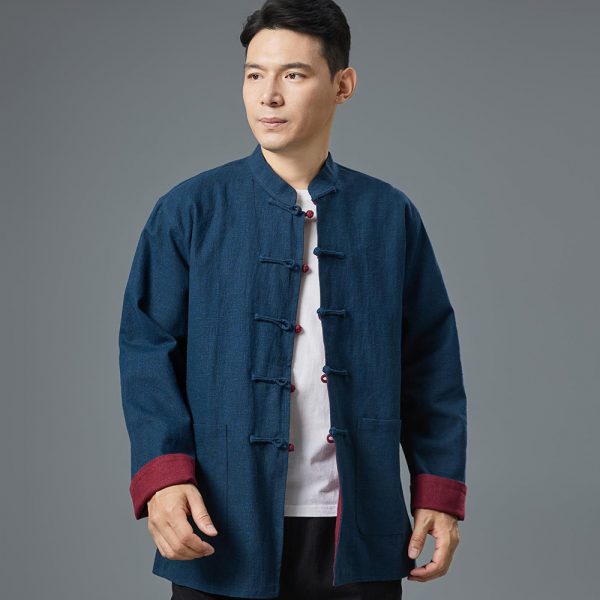 Mens Reversible Double Sided Kung Fu Jacket - Image 2