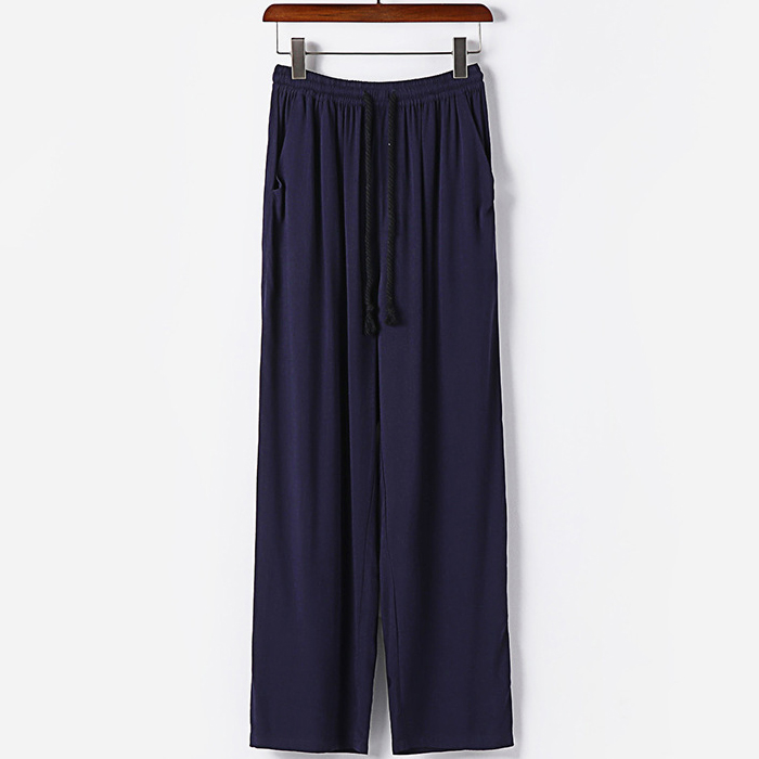 Plus Size Mens Cotton Linen Loose Fit Lightweight Casual Pants - Image 3