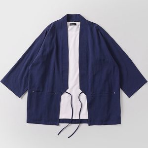 Big and Tall Men's Japanese Kimono Cardigan