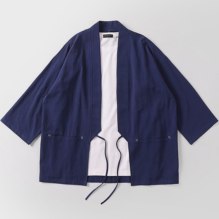 Big and Tall Men's Japanese Kimono Cardigan