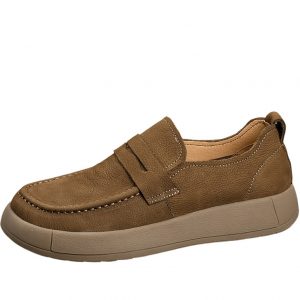 Mens Soft Leather Penny Driver Loafers