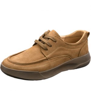 Mens Soft Sole Leather Casual Comfortable Working Shoes