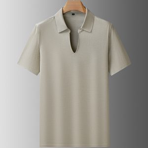 Big And Tall Mens Split Collar Polo T Shirt