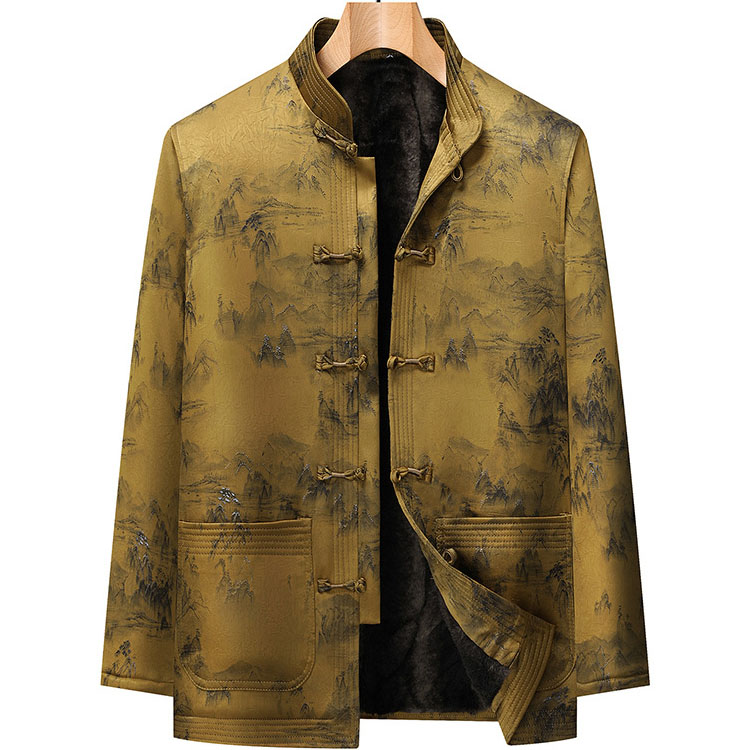 Men’s Traditional Chinese Tang Style Quilted Jacket - Image 2